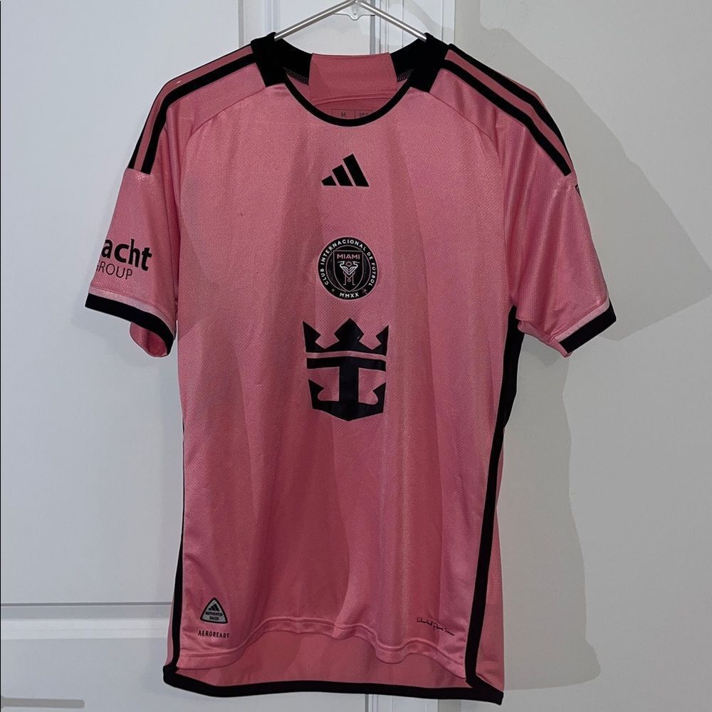 MLS Adidas Inter Miami United FC Pink Black 24/25 #10 Messi Jersey M Slim Coupe